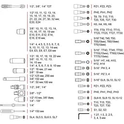 Набір інструментів Intertool ET-8171 171шт [98840] - мініатюра 9