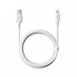 Кабель Baseus Silky Series Fast Charging Cable USB to iP 2.4A 1m White - мініатюра 3