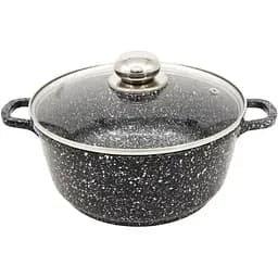 Кастрюля Styleberg с гранитным антипригарным покрытием 3.2л 22см ST-3022 Черная