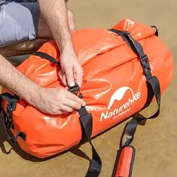 Сумка баул водонепроникна Naturehike NH20FSB03 120л (Червона) - мініатюра 10