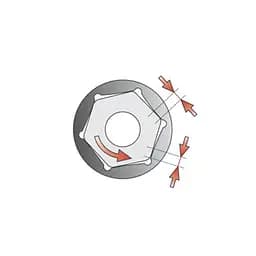 Головка торцева 6-гранна Yato квадрат 1/2" М= 30 мм L= 42 мм (YT-1219) - мініатюра 2