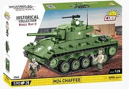 Конструктор COBI-2543 Американський танк M24 Chaffee 1:35 (590 деталей)
