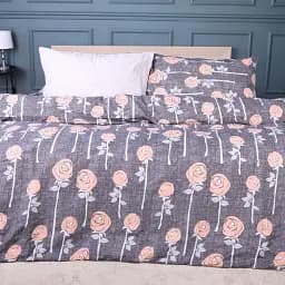 Комплект постільної білизни MirSon 17-0706 Silver Petals Ranforce Elite 220 х 240 см (2200010619454)
