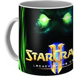 Кухоль GeekLand Старкрафт логотип 330 мл чорний