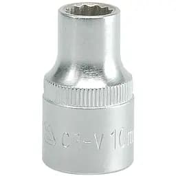 Головка торцева 12-гранна Yato квадрат 1/2" М= 10 мм L= 38 мм (YT-1272)