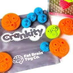 Головоломка Fat Brain Toys Crankity Різнокольорові шестерні (F140ML) - мініатюра 3