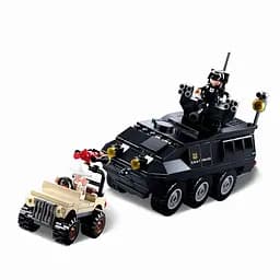 Конструктор Sluban Поліція M38-B0655 — 3 транспорту, фігурки, 324 деталі, різнокольоровий