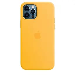 Чохол Silicone case AAA with Magsafe для Apple iPhone 12 Pro Max 6.7 Жовтий/Sunflower