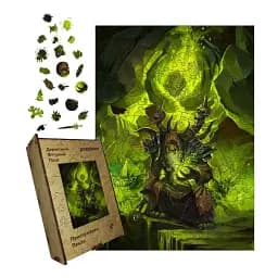 Деревянный фигурный пазл Прислужник Нежити, А3, Картонная коробка 200 элементов