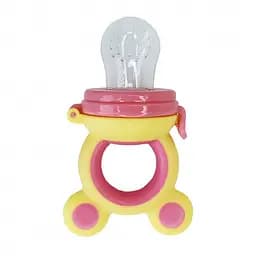Ніблер для прикорму немовлят "Міккі" Mega Zayka MGZ-0009(Yellow-Pink) жовто-рожевий - мініатюра 2