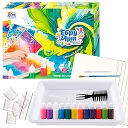 Детский набор для творчества "Эбру" 4FUN Game Club 87752, 12 пигментов