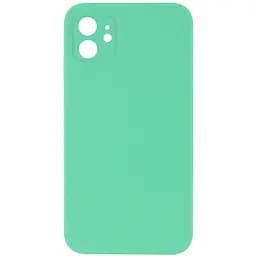 Чохол Epik Silicone Case Square Full Camera Protective AA NOLOGO для Apple iPhone 11, 6.1 Зелений/Spearmint