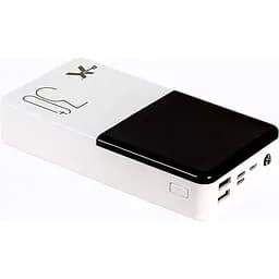 Портативна батарея PowerX Q500 Powerbank 30000mAh LCD Screen White