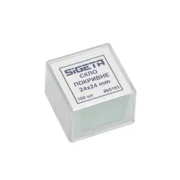 Покровное стекло SIGETA 24x24 мм (100 шт.)