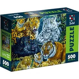 Пазли De.tail Дикі кішки 500 елементів (DT500-14)