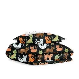 Дитяча постільна білизна в ліжечко CATS CS7, чорний (CatsColorBlack_DeltaColorV2110x160_140)