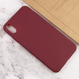 Силіконовий чохол Candy для Apple iPhone XS Max (6.5) Бордовий - мініатюра 4