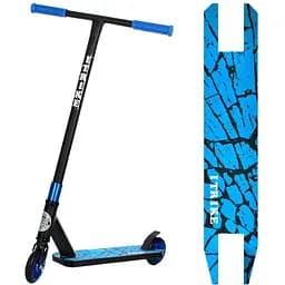 Самокат трюковый iTrike 31х10х83 см Черно-синий 000223097