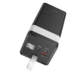 Зовнішній акумулятор Hoco Powermaster fully compatible 50000mAh J86A з лампою 22.5W чорний - мініатюра 5