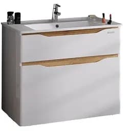 Тумба підвісна Sanwerk Ліга Air 70 мессина з умивальником Qtap (MV0000861)