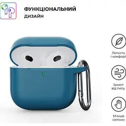 Чохол ArmorStandart Hang Case для Apple AirPods 4 Lake Blue (ARM81281) [118648] - мініатюра 2