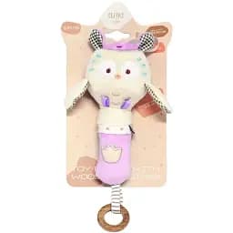 Игрушка-погремушка Elfiki Сова Мия розовая (ИГ-0103)