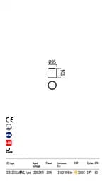 Стельовий світильник XIA PL LED COB 20W IP54 DG 3000K (RO) (5.1.2) Redo 9581 - мініатюра 3
