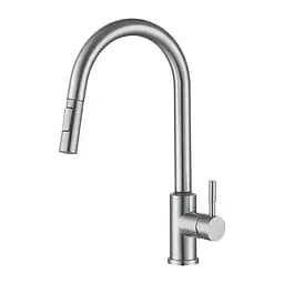 Смеситель для кухни сенсорный поворотный излив сатин Wezer SEN4A-01 Нержавеющая сталь