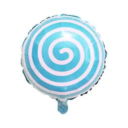 Шар воздушный фольгированный (45 см) Леденец, синий