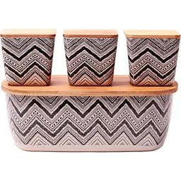 Хлібниця з набор ємностей Kamille (KM-1131-ZG)