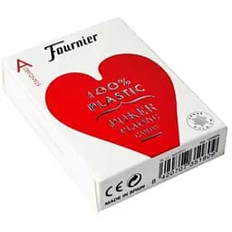 Карты игральные Fournier 2500 100% Plastic Standard Index (red blue) (10016249)