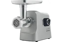 Gorenje Мясорубка, 2500Вт, 2.8кг/хв, 3 решітки, насадка для ковбас, кеббе, шнековий соковидавлювач, 3 терки, пластик/метал, нерж