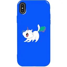 Чохол-накладка Toto Pure TPU 2 mm Print Case Apple iPhone X/XS #6 Cat Puk Blue