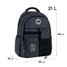 Рюкзак GoPack Education Teens 184 темно-сірий Темно-сірий (GO26-184L-4) - мініатюра 2