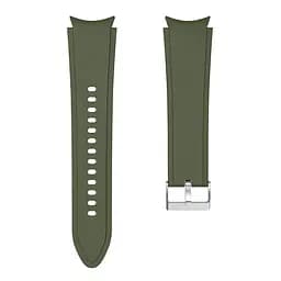 Браслет Galaxy Classic для Samsung Galaxy Watch 4 - хакі ширина кріплення 20мм силікон Watchbands (W43-5WB87940358) - мініатюра 2