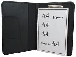 Папка для документів з екошкіри Portfolio Україна Чорна