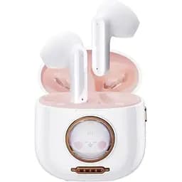 Бездротові навушники XPRO G6 TWS 400mAh Bluetooth з мікрофоном біло-рожеві (39056-01_771)