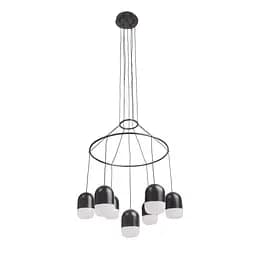 Люстра Brille світлодіодна підвісна 49W NW BK (BR-01 674S/7)