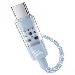 Дата кабель Baseus Gem Fast Charging Type-C to Type-C 100W (2m) (P10373000111-01) Blue - мініатюра 5