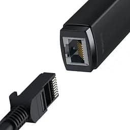 Перехідник адаптер Baseus Lite Series Ethernet Adapter Usb to RJ45 LAN Port (1000 Mbps) WKQX000101 - мініатюра 3