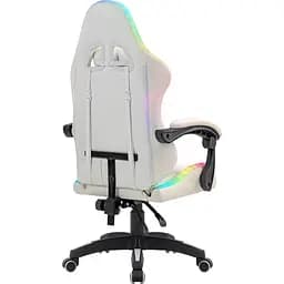 Крісло ігрове Defender Energy, Клас 4, 50 мм, PU, RGB, біле - мініатюра 5