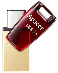 Flash Drive Apacer AH180 64GB (AP64GAH180R-1) Red (6401718)