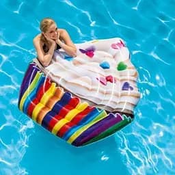 Надувний матрац-пліт Intex 58770 Cupcake Кекс 142x135 см (1132183972) - мініатюра 3