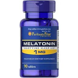 Натуральна добавка Puritan's Pride Melatonin 1 mg 90 таблеток