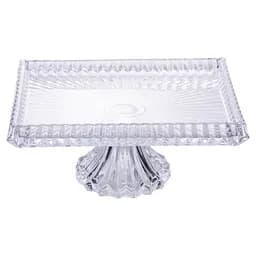 Фруктовниця на ніжці Yiwu прямокутна із товстого скла HP-19-147