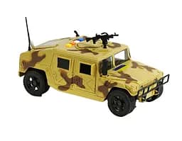 Бронеавтомобиль 36991 TK Group “HMMWV M1114”, масштаб 1:16, звук, подсветка, инерция, откр. двери и багажник, в коробке (6974060113021) Коричневый