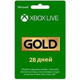Xbox Live Gold - 28 днів Xbox 360/Series/One підписка для всіх регіонів та країн