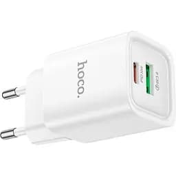 Зарядний пристрій HOCO C149A Charm 1xUSB-C PD30W + 1xUSB QC3.0 White (6942007630337) - мініатюра 4