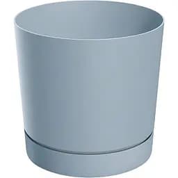 Горшок для цветов Prosperplast Tubo P с подставкой 3.2 л светло-серый (66965-443)