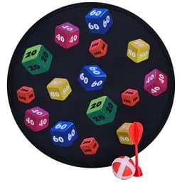 Дартс MR 1066: Липучая мишень для активных игр, узор кубики